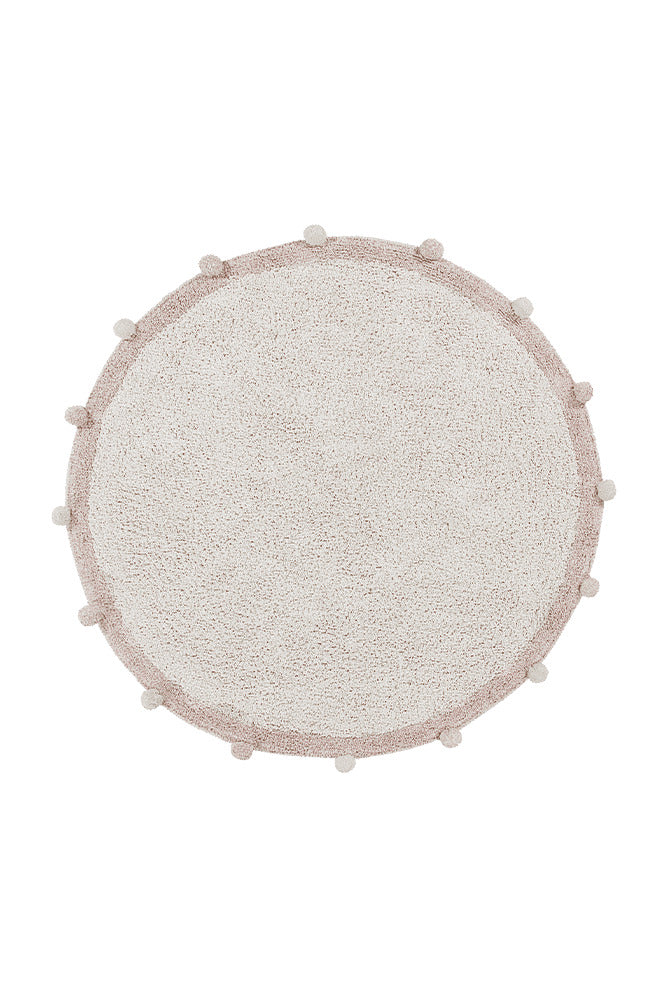 washable rug bubbly / natural - vintage nude