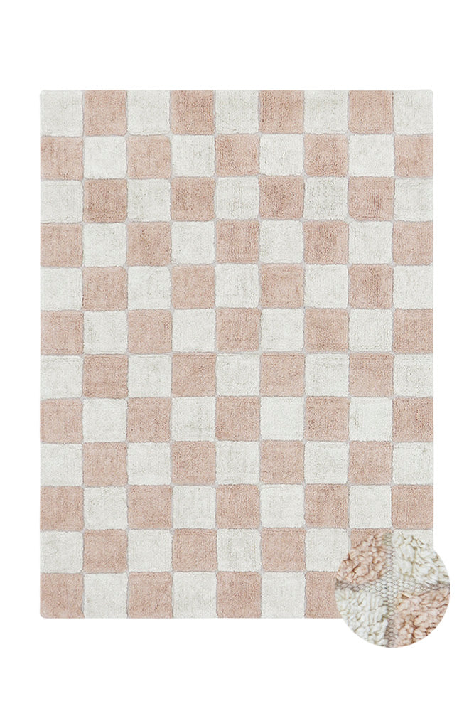 washable rug kitchen tiles / rose