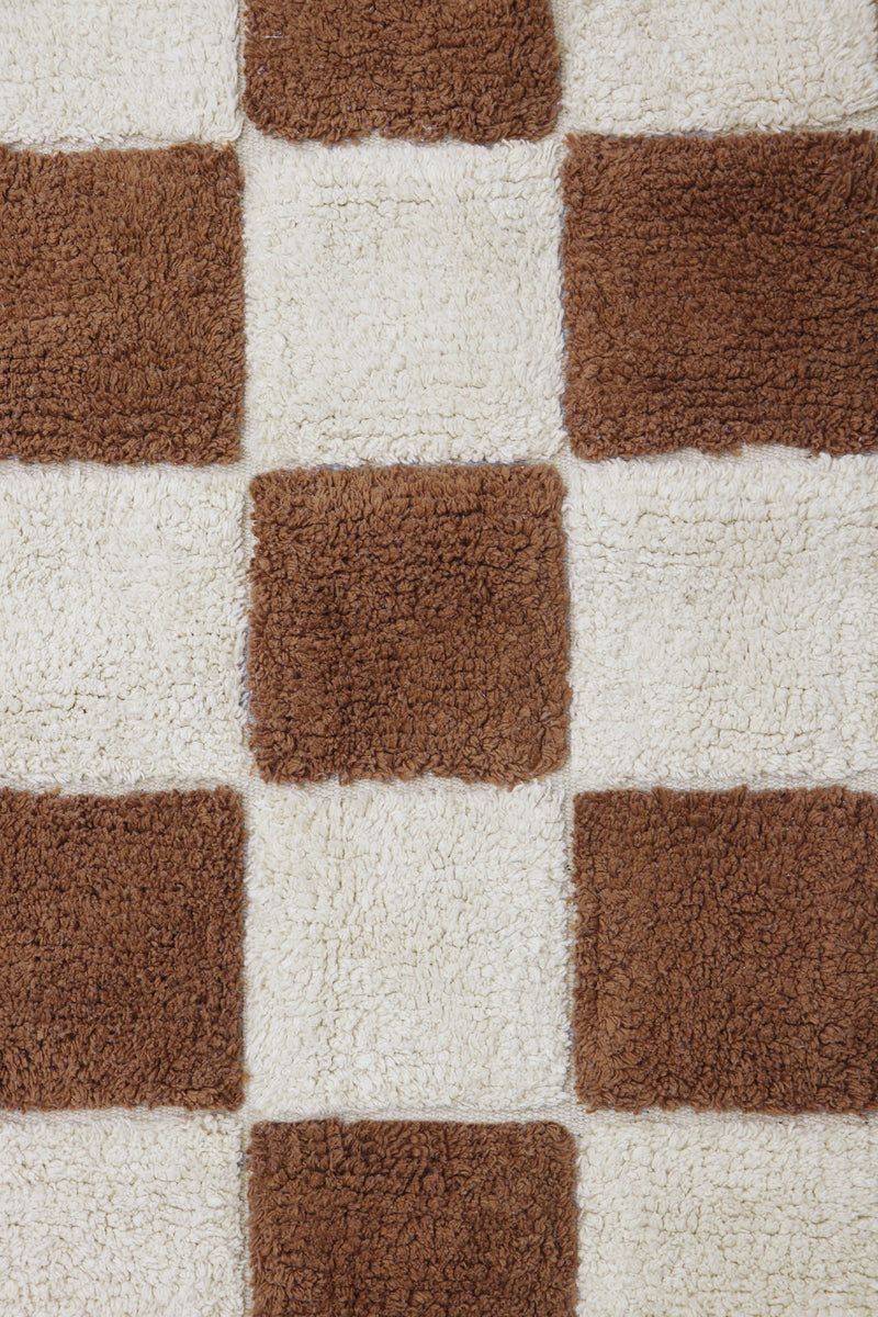 washable rug kitchen tiles / toffee