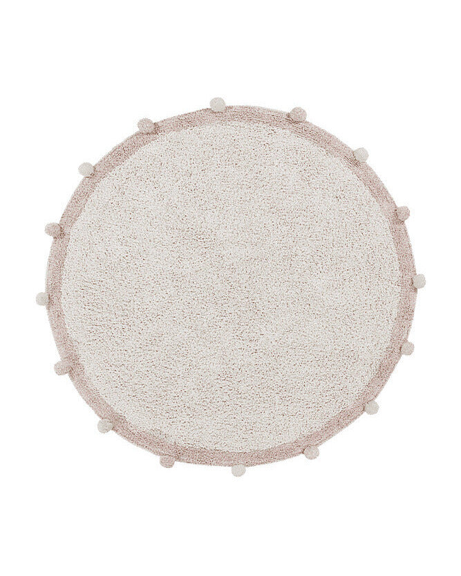washable rug bubbly / natural - vintage nude