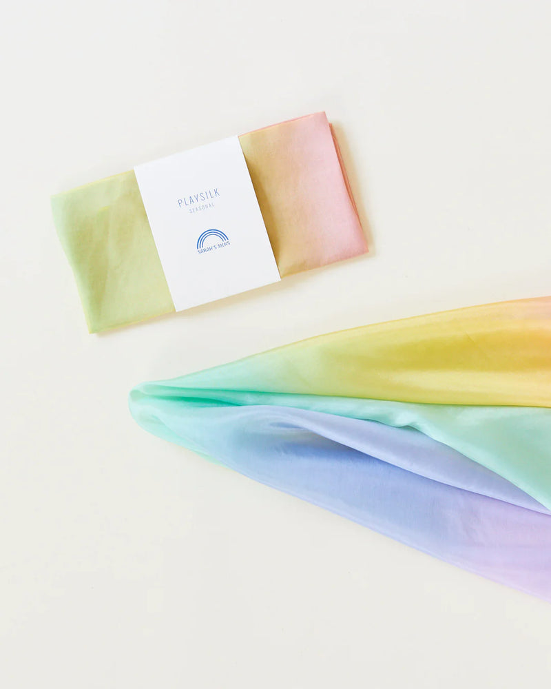 soft rainbow playsilk