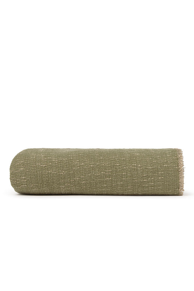 handloom throw / khaki