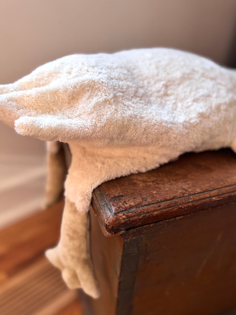 cuddly animal goose, large / white