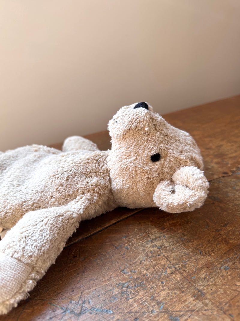 cuddly animal bear, small  / linen