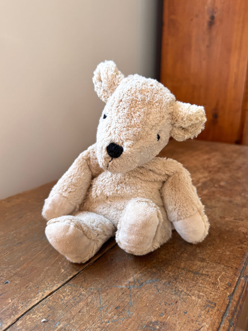 cuddly animal bear, small  / linen