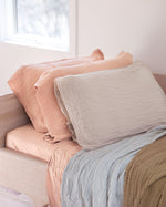 set of 2 / pillowcase / 2-layer gauze (6 colors, 3 sizes)