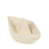 origami boat bath toy / white