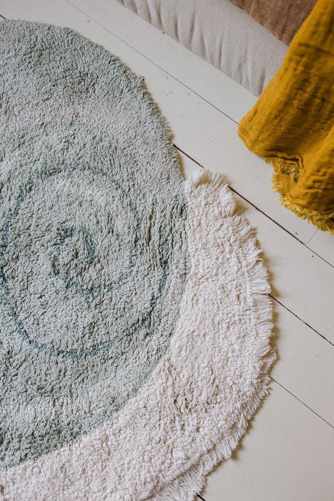 washable animal rug / snail