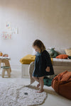 washable animal cotton rug / bunny