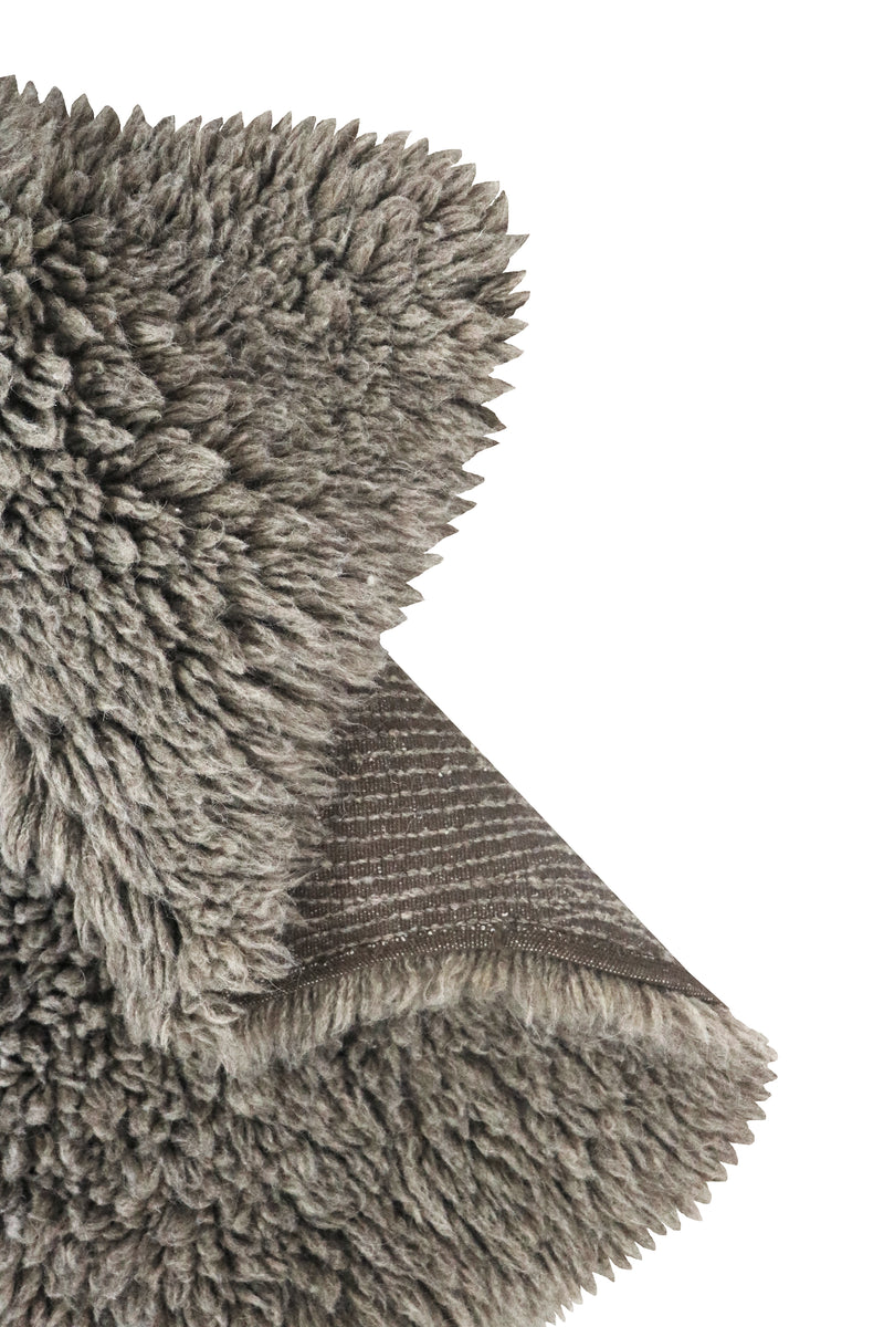 woolable rug / woolly sheep gray