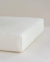 speckle fitted sheet / 2-layer gauze - ships oct. 10