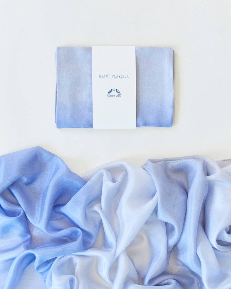 Light blue fabric with a box labeled 'Giant Playful' on a white background
