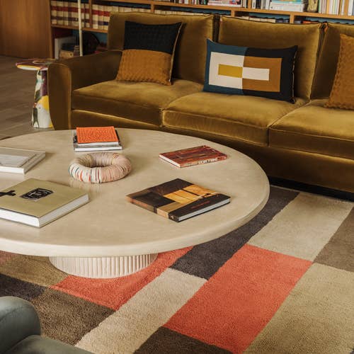 wool area rug chroma palette