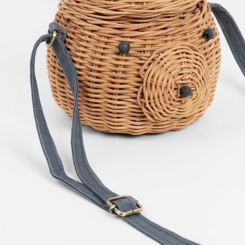 bear rattan bag