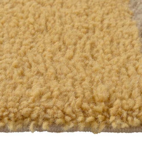 wool runner rug chroma / spiced coral