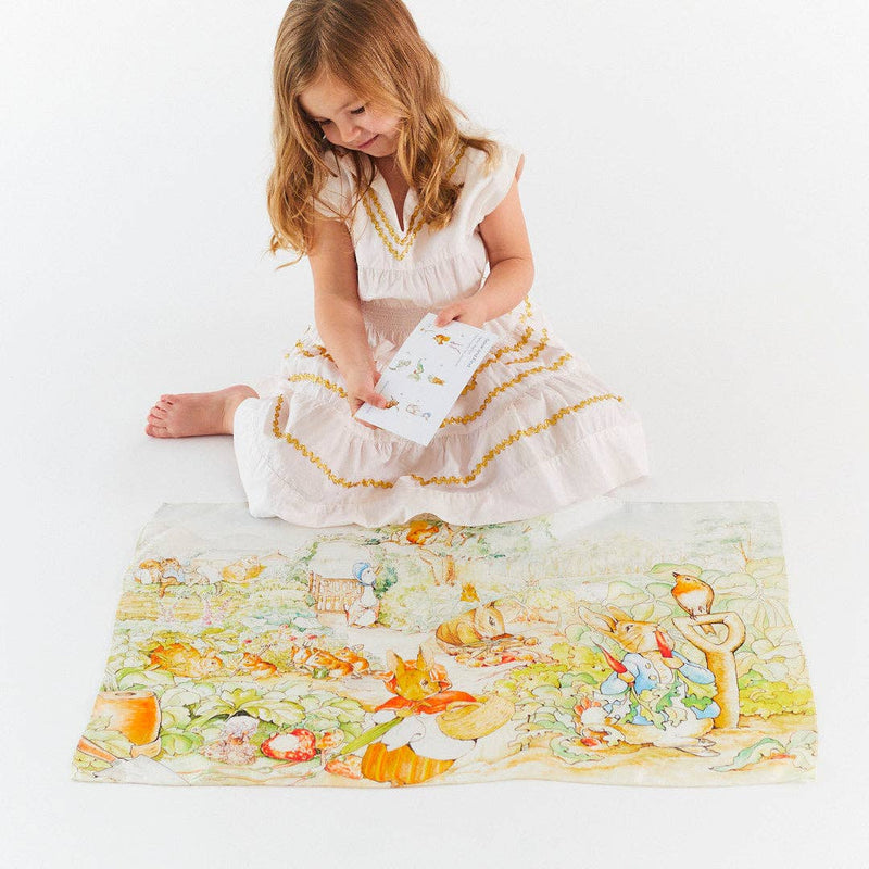rabbit garden seek & find playsilk