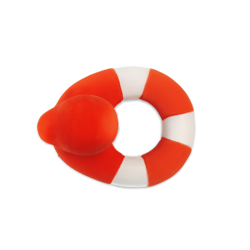 flo the floatie bath toy / red