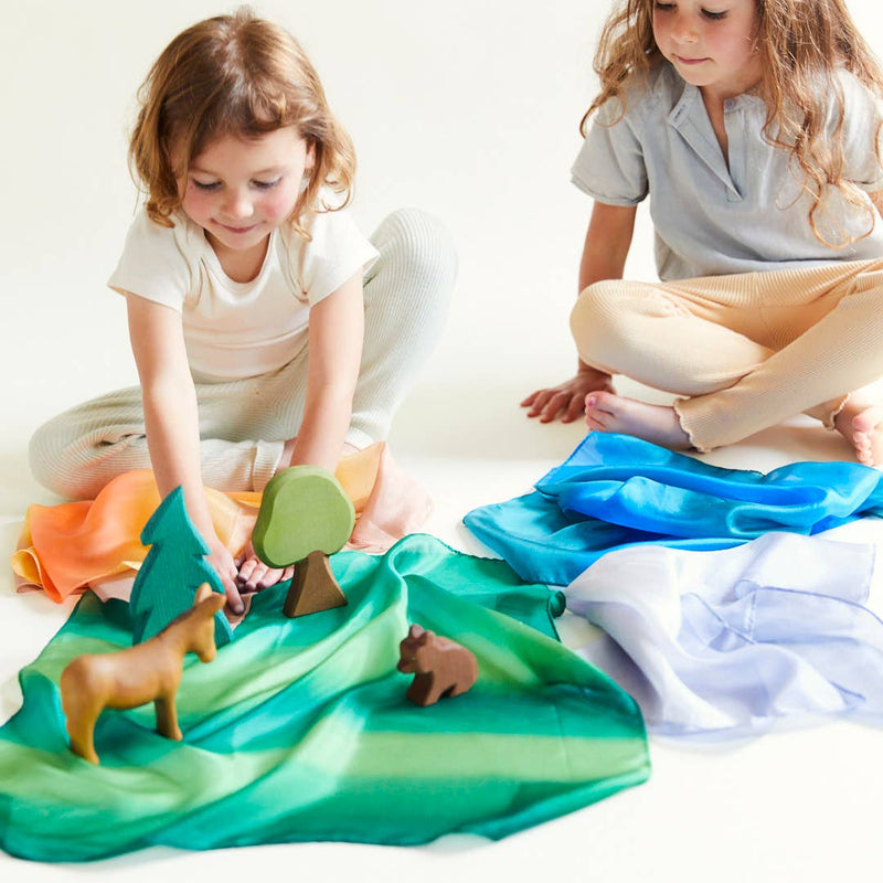 mini earth playsilk / forest
