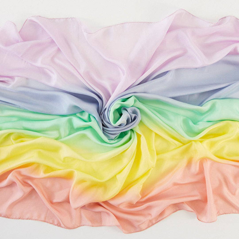 double soft rainbow playsilk