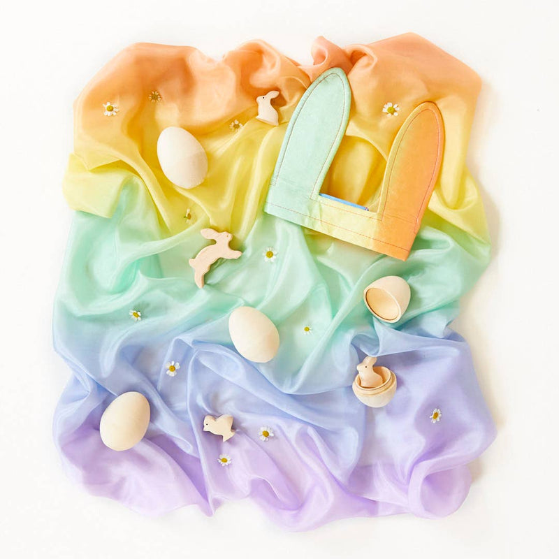 soft rainbow playsilk