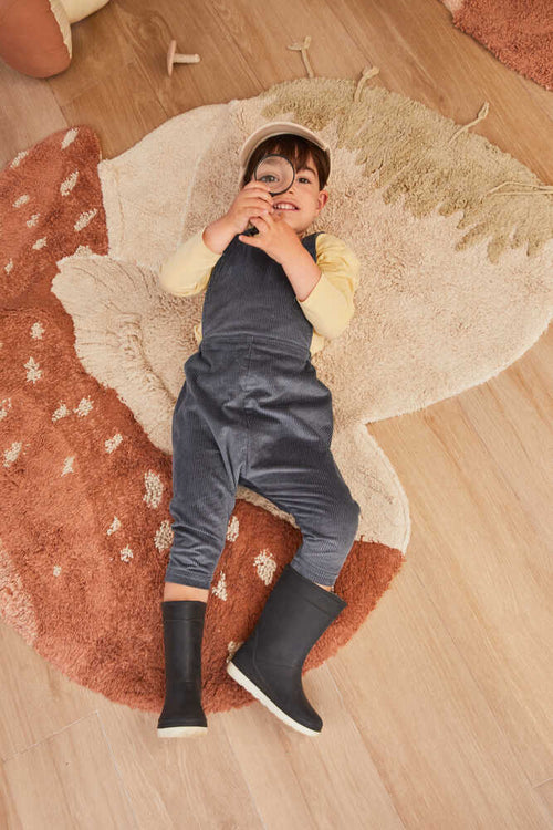 washable cotton rug / boletus