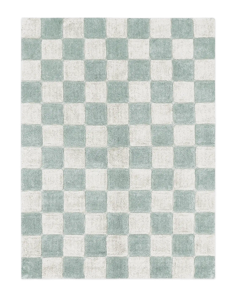 washable rug kitchen tiles / blue sage