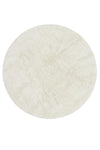 wool round area rug / natural (undyed)