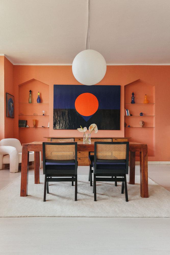 wool area rug / natural (undyed)