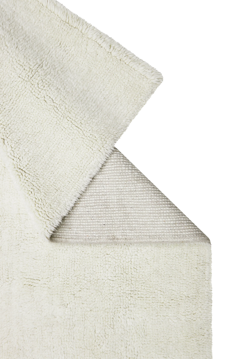 wool runner rug / natural (undyed)