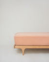 organic two layer cotton gauze light pink fitted sheet