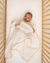 baby organic cotton gauze lace baby blanket