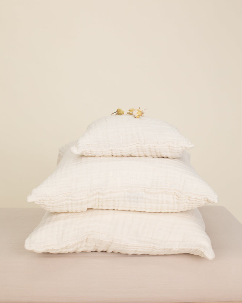 pillowcase / 4-layer gauze (4 colors, 3 sizes)
