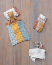 organic gauze doll pillow and blanket set