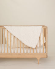 gotscertified organic cotton gauze lace baby blanket