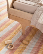 hand-loomed rug / multi-stripe